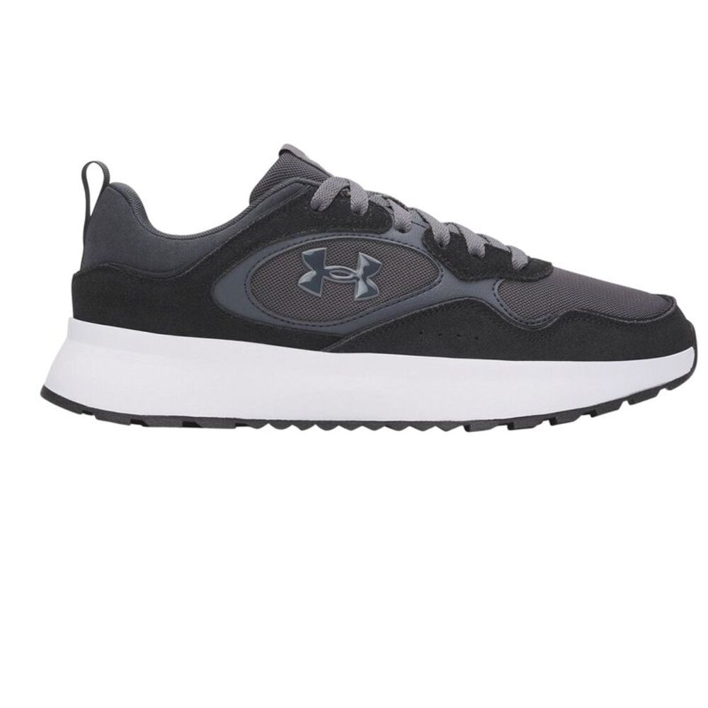 Under Armour Mens Suede Sneakers / Black/Gray